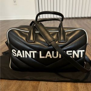 YSL QUILTED DUFFLE BOWLING BAG